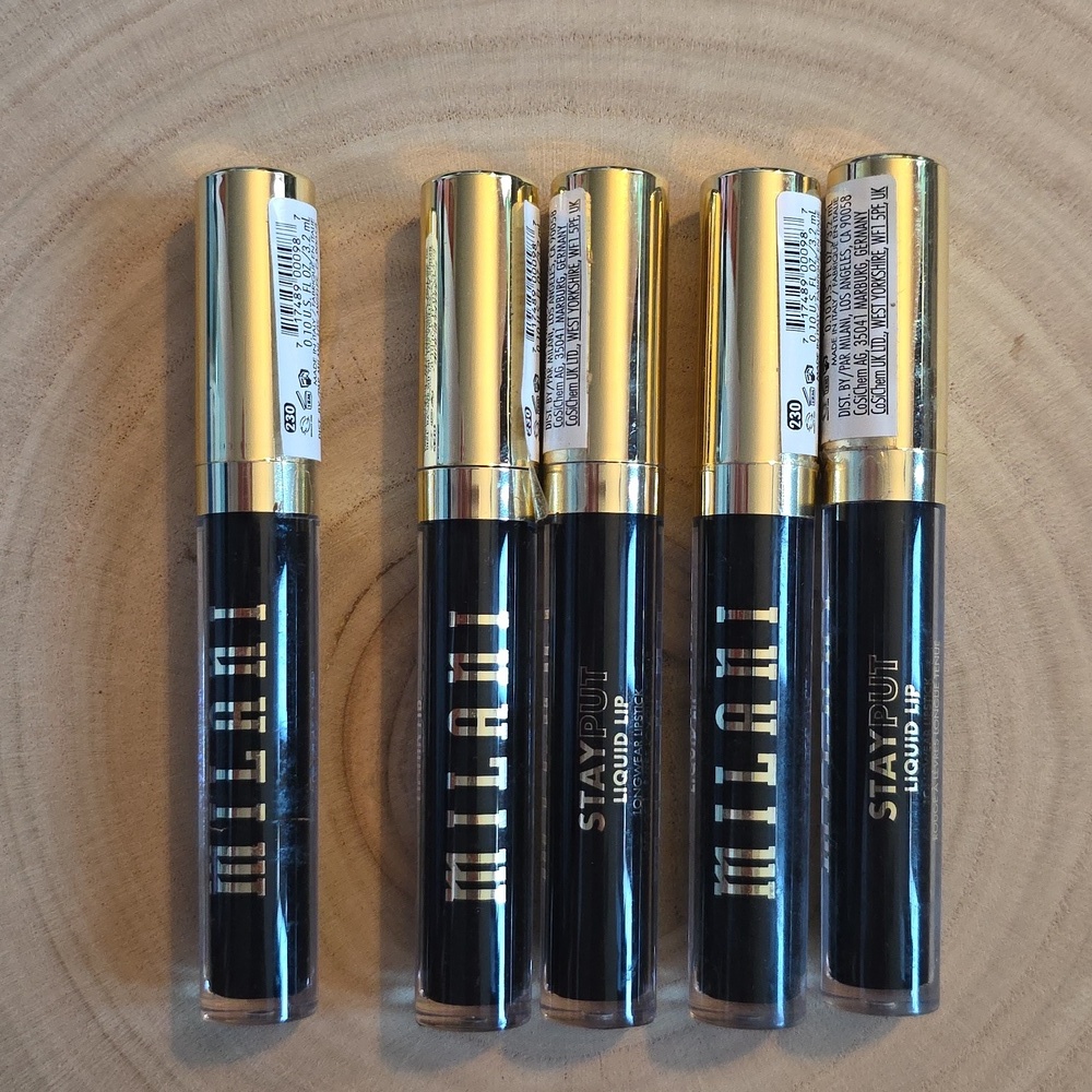 Milani‎ Stayput Liquid Lipstick Collection, #230 Villain Era, All New, 5 Tubes